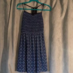 Blue and White Dress for Girls
